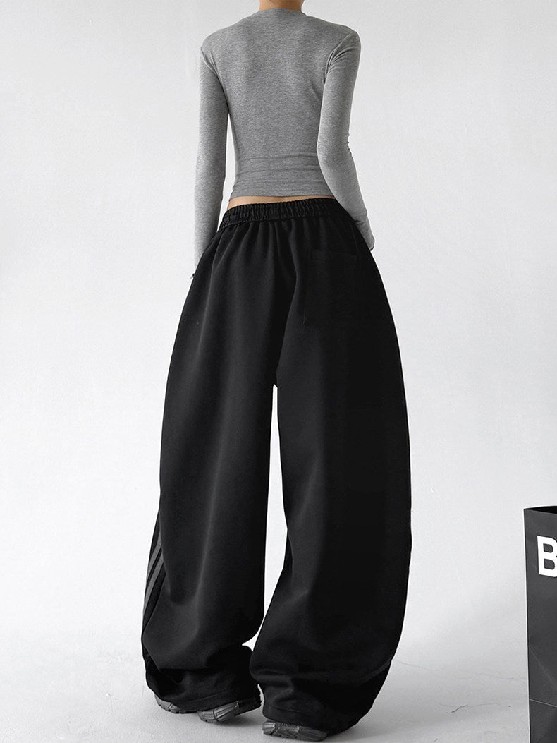 Side-Stripe Wide-Leg Sweatpants - CT66205 - COPPING THREADS - CT ORIGINALS