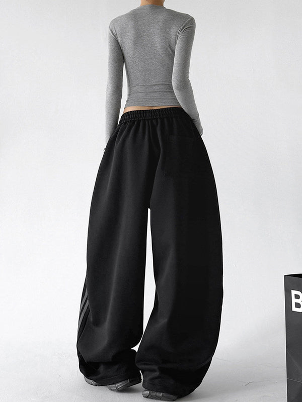 Side-Stripe Wide-Leg Sweatpants - CT66205 - COPPING THREADS - CT ORIGINALS