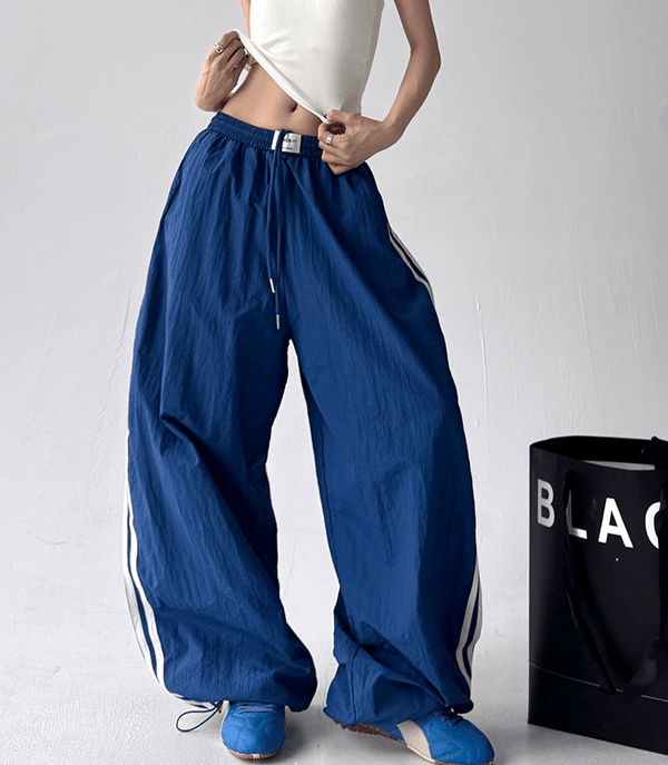 Side Stripe Wide-Leg Track Pants - CT7175 - COPPING THREADS - CT Select