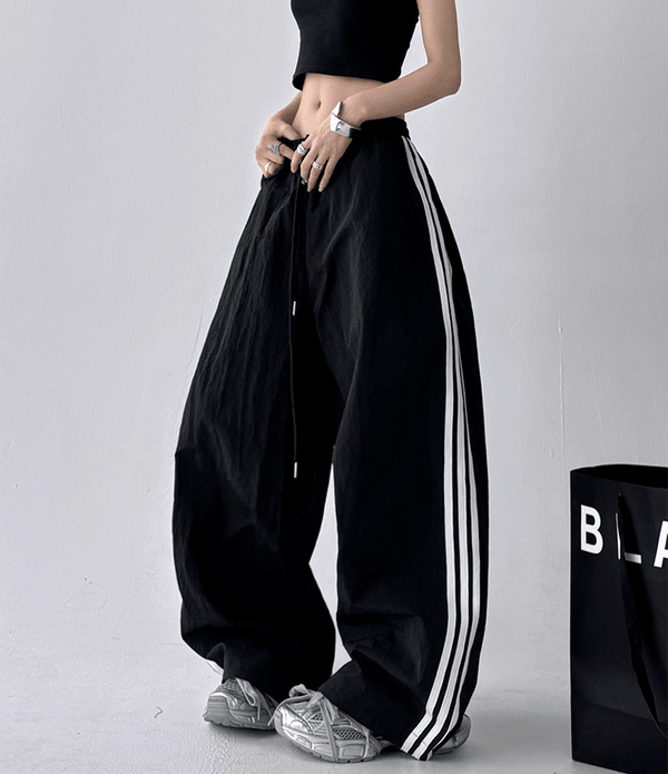 Side Stripe Wide-Leg Track Pants - CT7175 - COPPING THREADS - CT Select