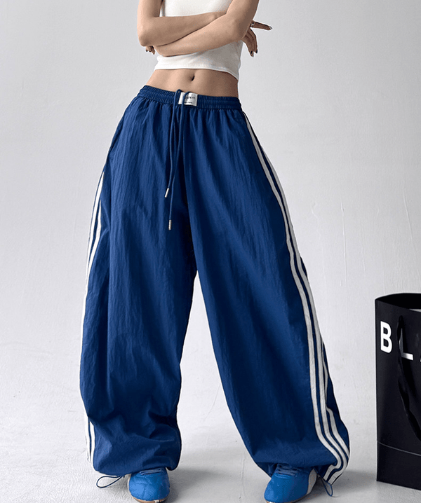 Side Stripe Wide-Leg Track Pants - CT7175 - COPPING THREADS - CT Select