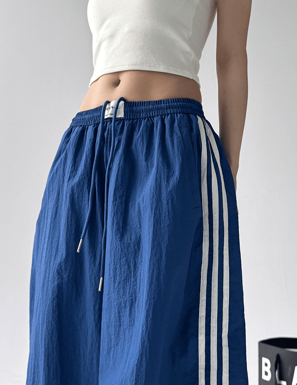 Side Stripe Wide-Leg Track Pants - CT7175 - COPPING THREADS - CT Select