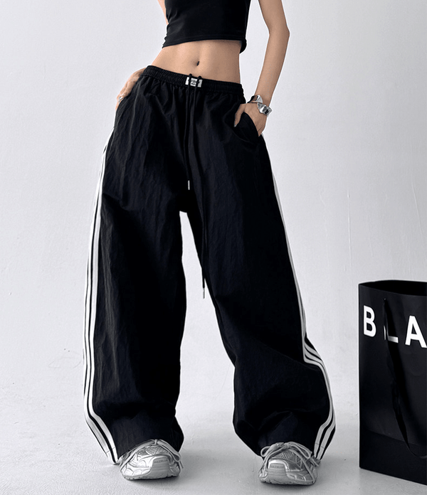 Side Stripe Wide-Leg Track Pants - CT7175 - COPPING THREADS - CT Select