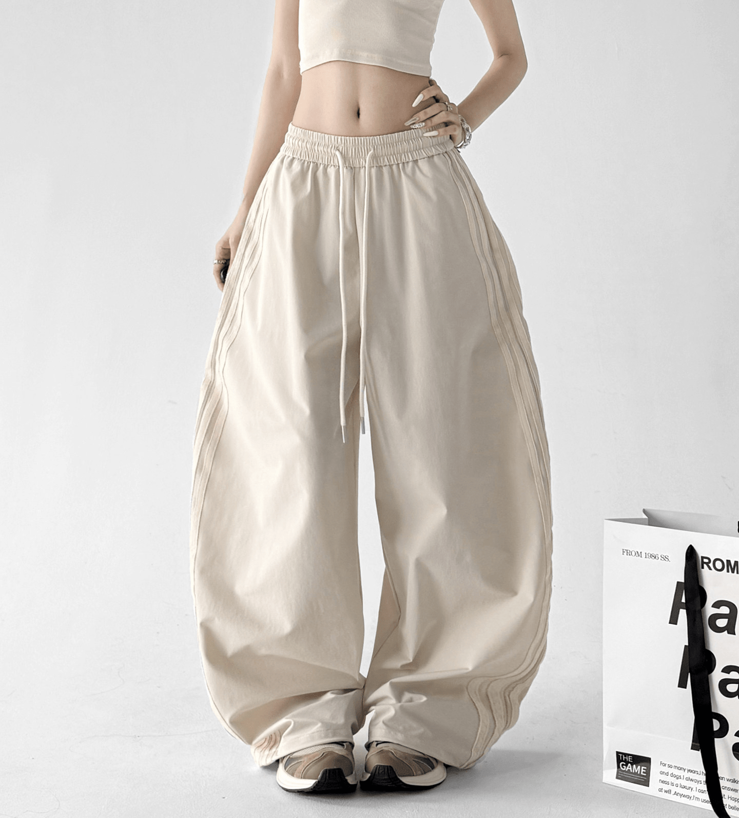 Side Stripe Wide - Leg Track Pants - CT8311 - COPPING THREADS - CT Select