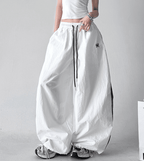 Side Stripes Wide Leg Drawstring Pants - COPPING THREADS - CT Select