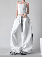 Side Stripes Wide Leg Drawstring Pants - COPPING THREADS - CT Select