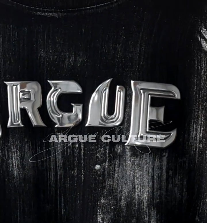 Silver-Finish Logo Padded-Shoulder T-Shirt - COPPING THREADS - Argue Culture