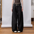 Silver Glossy Crinkle Wide - Leg Pants - COPPING THREADS - CT Select