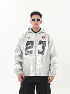 Silver PU Leather Racing Jacket - COPPING THREADS - CHICISLAND
