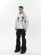 Silver PU Leather Racing Jacket - COPPING THREADS - CHICISLAND