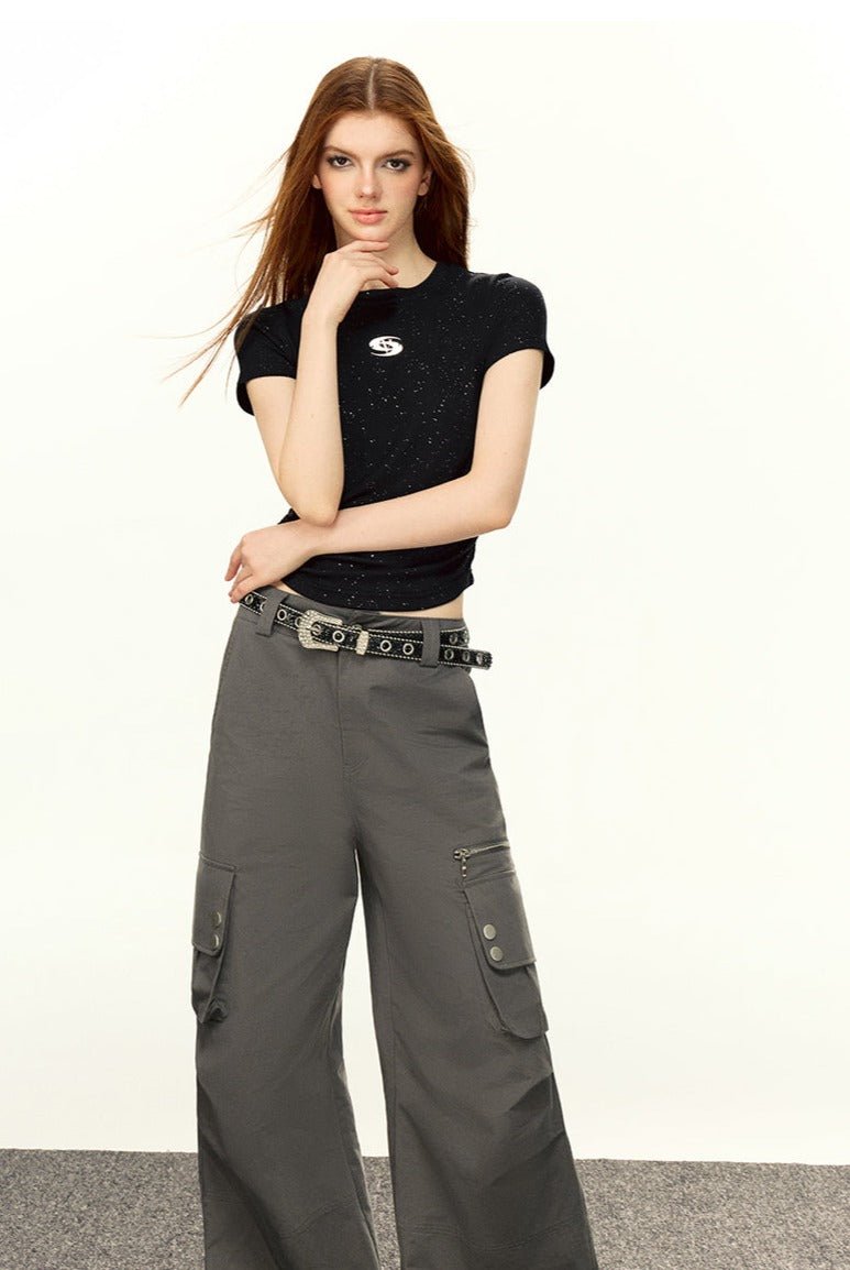 Silver Shimmer Stretch Tee - COPPING THREADS - CT Select