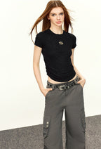 Silver Shimmer Stretch Tee - COPPING THREADS - CT Select