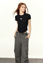 Silver Shimmer Stretch Tee - COPPING THREADS - CT Select