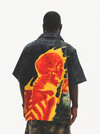 Skull Print Short Sleeve Shirt - COPPING THREADS - CT Select