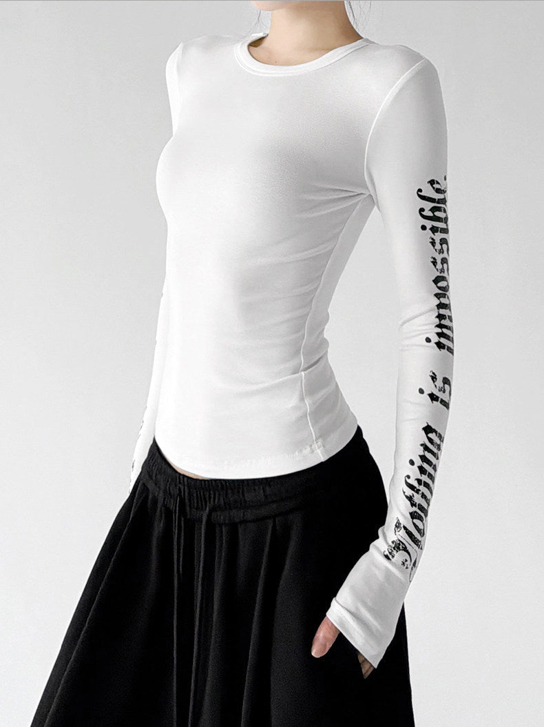 Sleeve-Print Long-Sleeve Top - CT66247 - COPPING THREADS - CT ORIGINALS