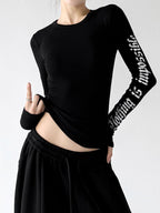 Sleeve-Print Long-Sleeve Top - CT66247 - COPPING THREADS - CT ORIGINALS