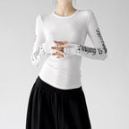 Sleeve-Print Long-Sleeve Top - CT66247 - COPPING THREADS - CT ORIGINALS
