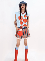 Sleeveless Tomato Print Tank Top - COPPING THREADS - Yokuku