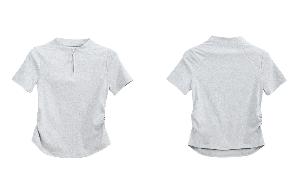 Slim Fit Zip Mock Neck Tee - COPPING THREADS - CT Select