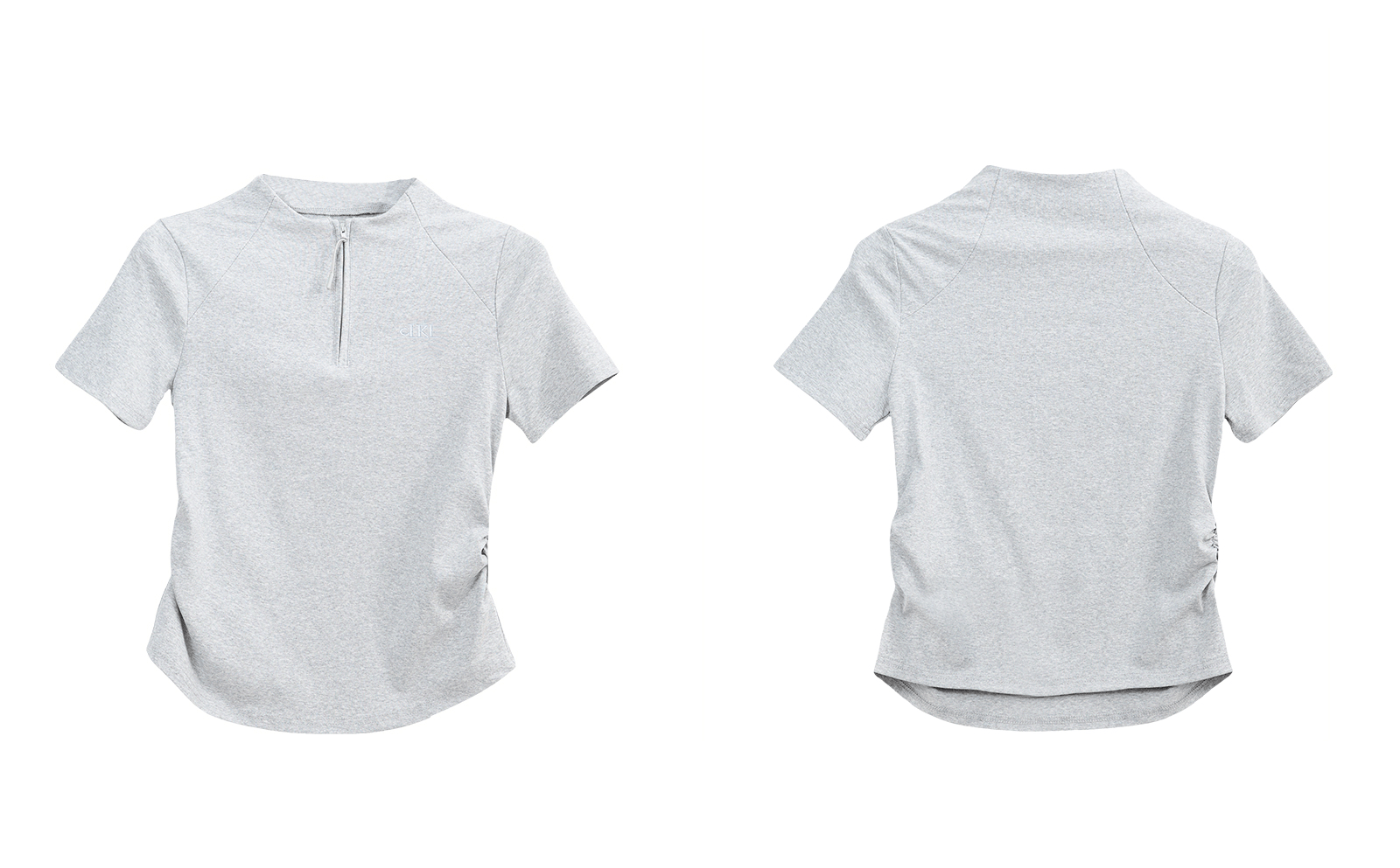 Slim Fit Zip Mock Neck Tee - COPPING THREADS - CT Select