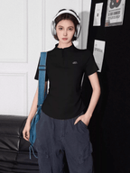 Slim Fit Zip Mock Neck Tee - COPPING THREADS - CT Select