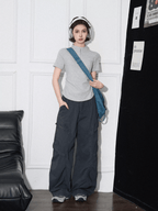 Slim Fit Zip Mock Neck Tee - COPPING THREADS - CT Select