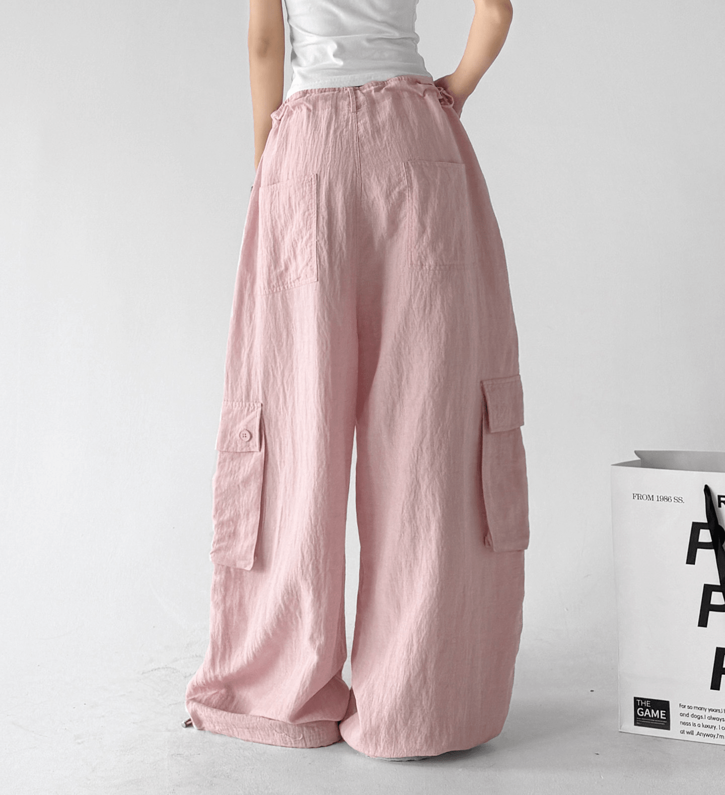 Slouchy Side Pocket Cargo Pants - CT8112 Secondary image