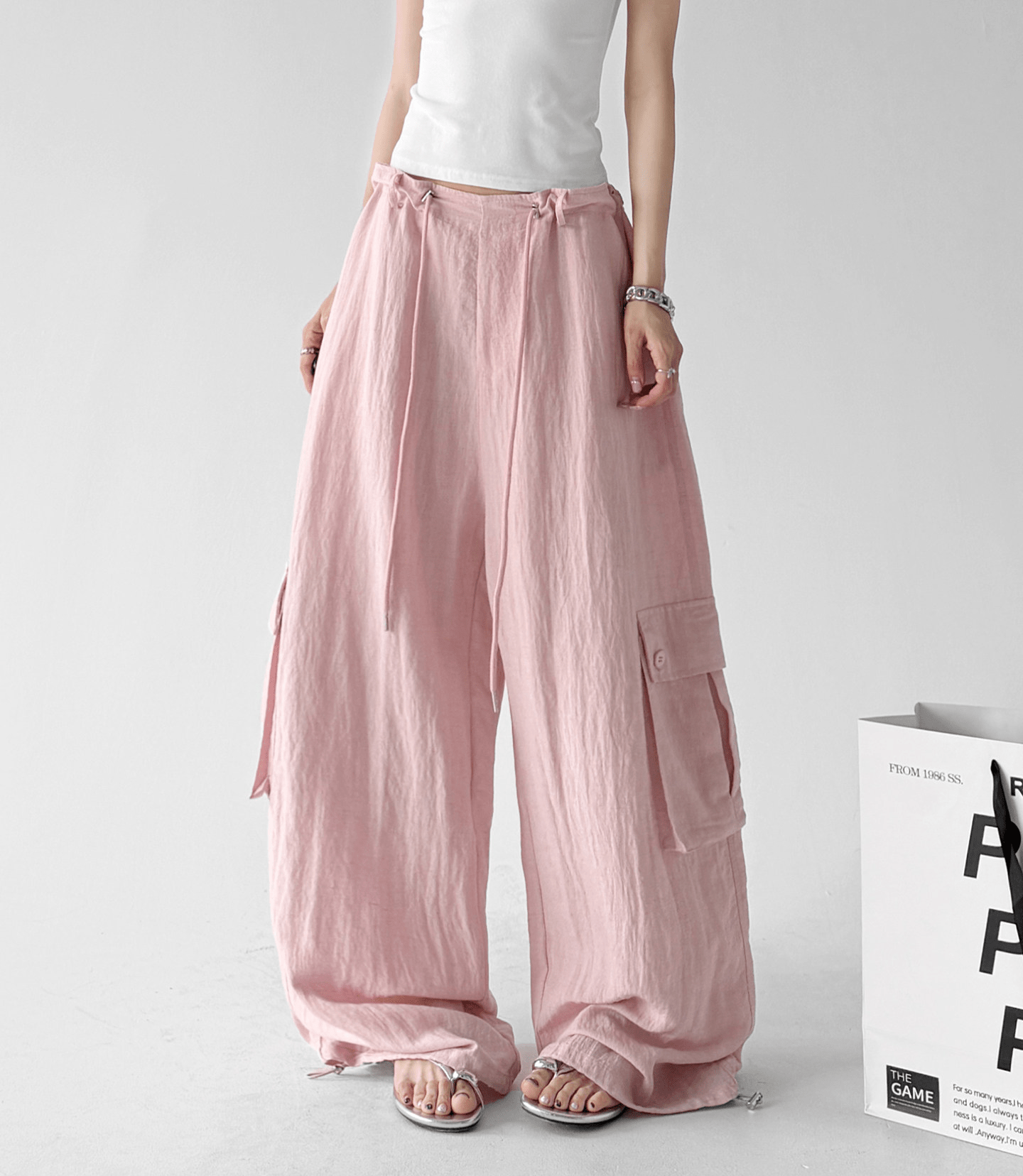 Slouchy Side Pocket Cargo Pants - CT8112 - COPPING THREADS - CT Select Main image