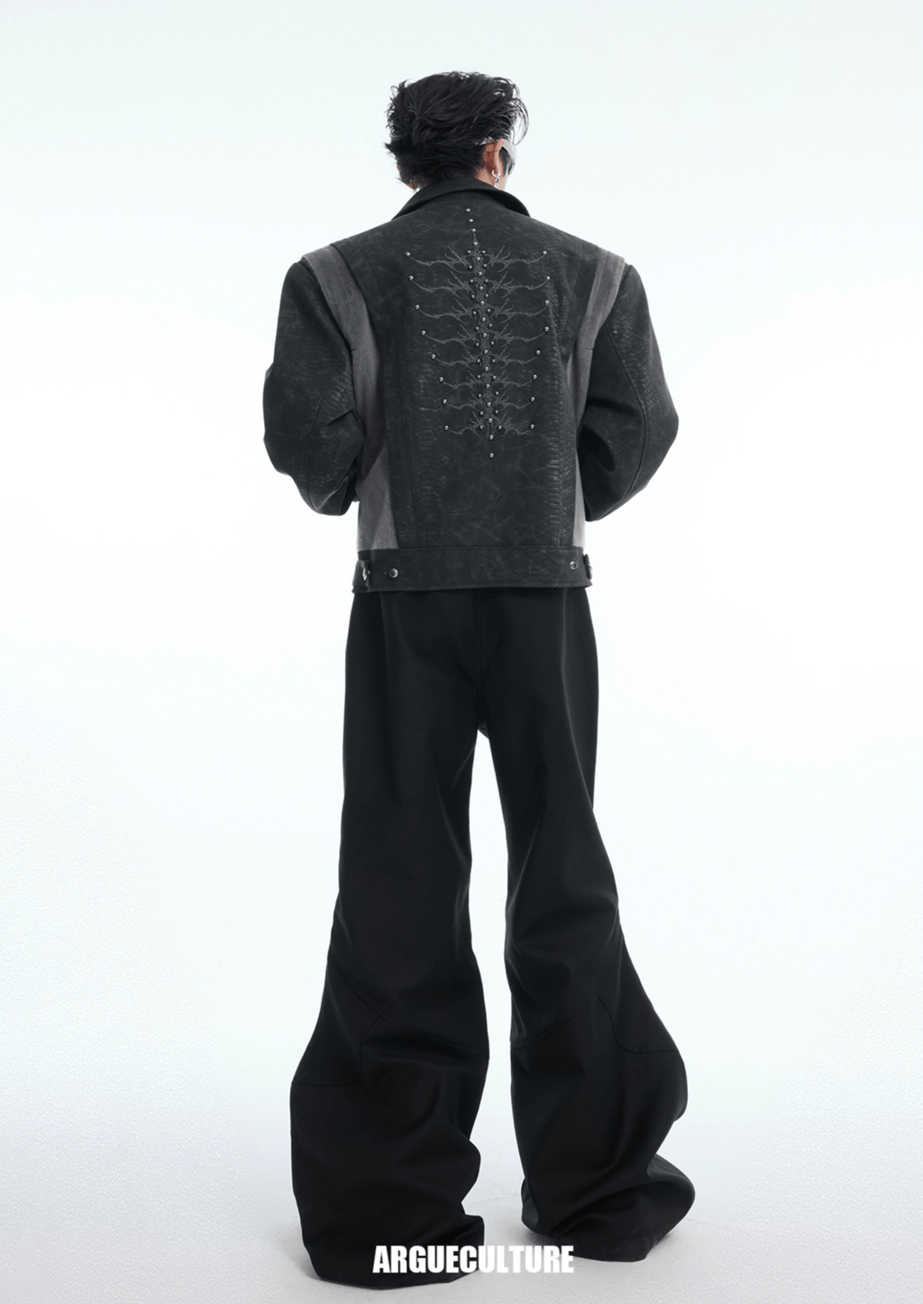 Snake - Eye Spine Motif Biker Jacket - COPPING THREADS - ArguE CulturE