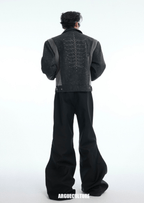 Snake - Eye Spine Motif Biker Jacket - COPPING THREADS - ArguE CulturE