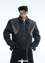 Snake - Eye Spine Motif Biker Jacket - COPPING THREADS - ArguE CulturE