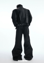 Snake - Eye Spine Motif Biker Jacket - COPPING THREADS - ArguE CulturE