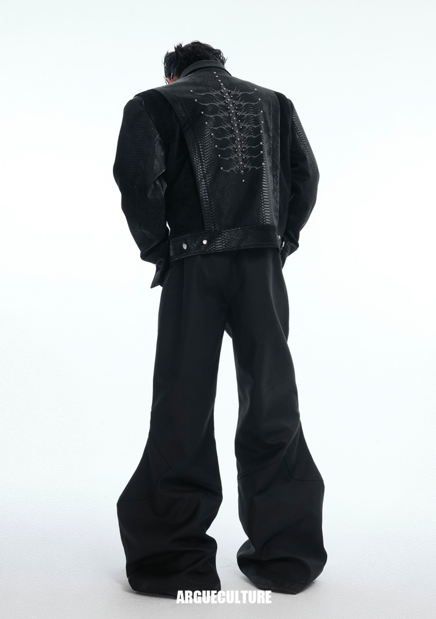 Snake - Eye Spine Motif Biker Jacket - COPPING THREADS - ArguE CulturE