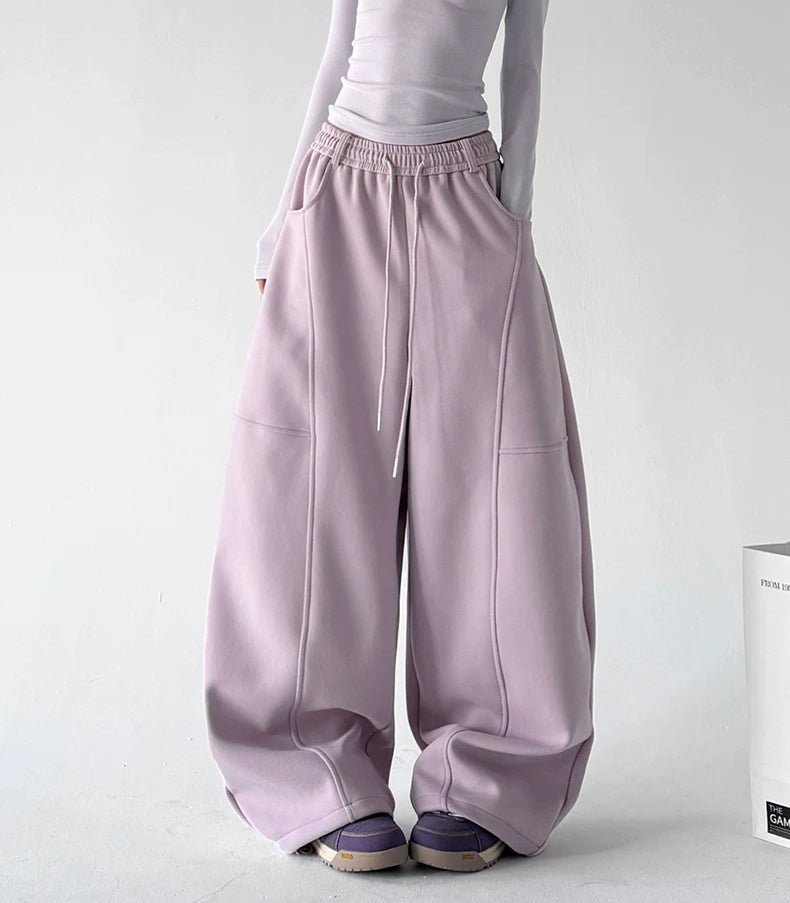 Soft-Color Wide-Leg Sweatpants - COPPING THREADS - CT ORIGINALS