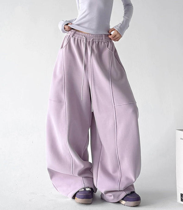 Soft-Color Wide-Leg Sweatpants - COPPING THREADS - CT ORIGINALS
