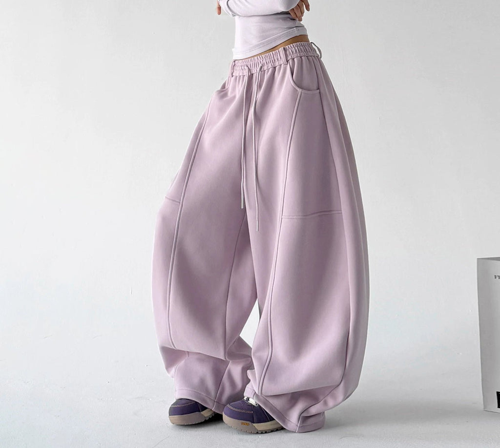Soft-Color Wide-Leg Sweatpants - COPPING THREADS - CT ORIGINALS