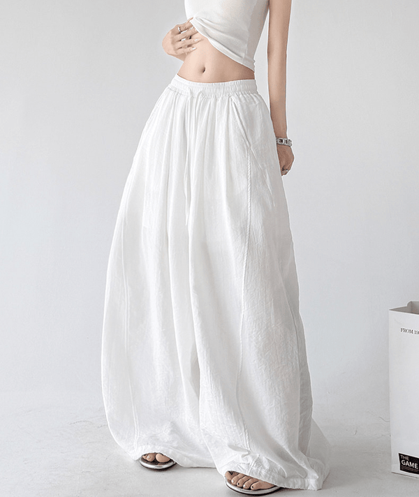 Soft Drape Linen-Blend Wide Leg Pants - CT6234 - COPPING THREADS - CT Select
