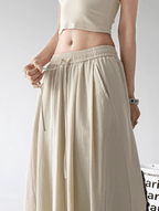 Soft Drape Linen-Blend Wide Leg Pants - CT6234 - COPPING THREADS - CT Select