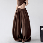 Soft Drape Linen-Blend Wide Leg Pants - CT6234 - COPPING THREADS - CT Select