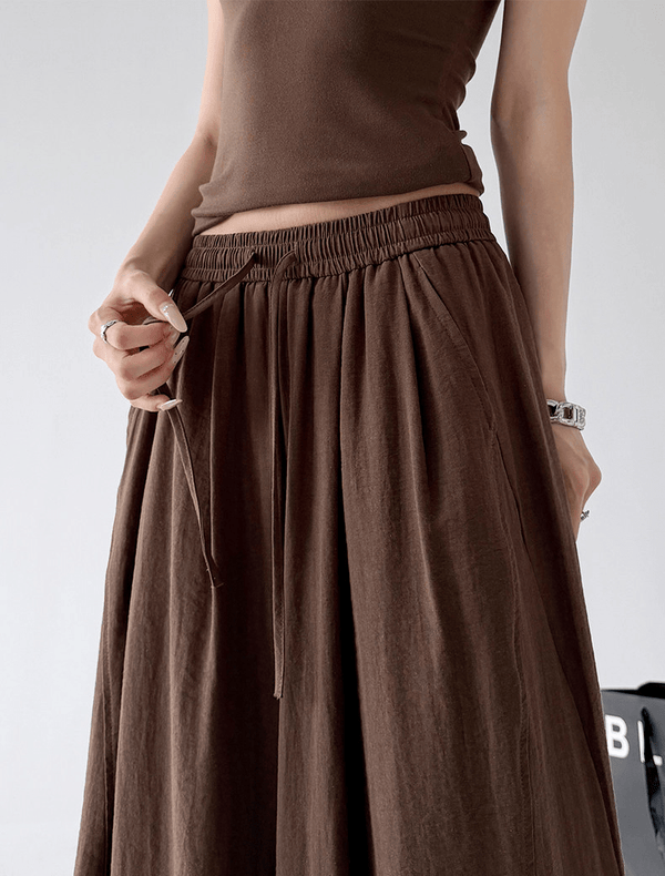 Soft Drape Linen-Blend Wide Leg Pants - CT6234 - COPPING THREADS - CT Select