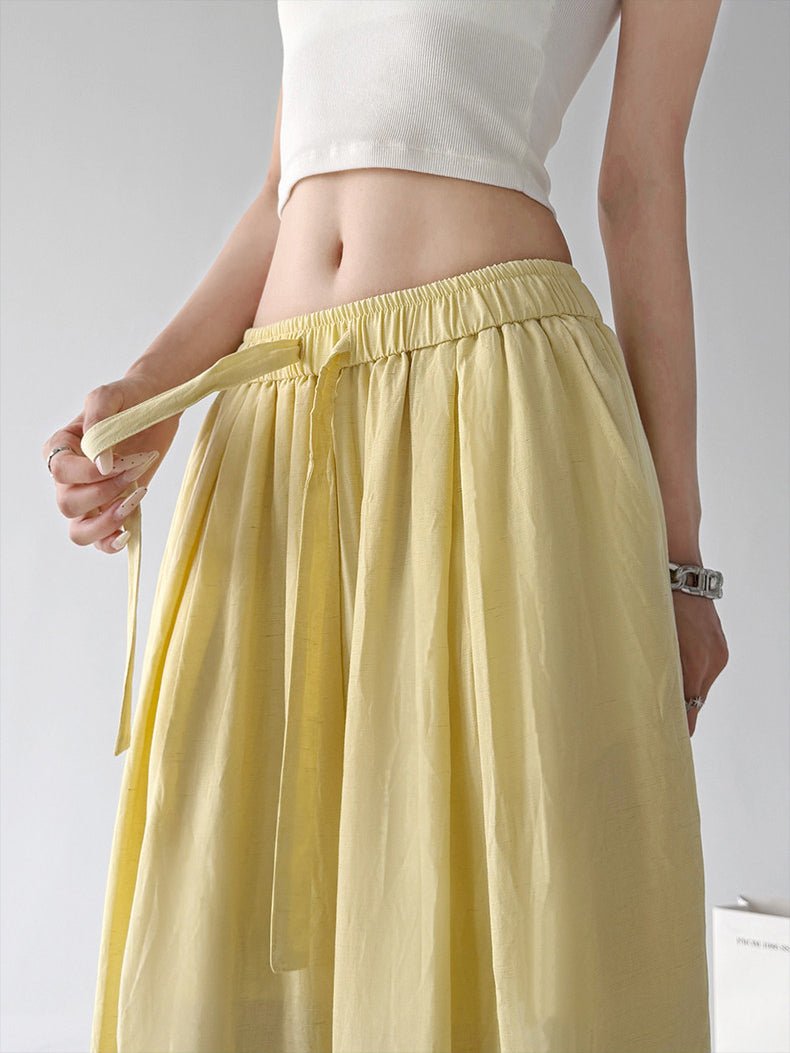 Soft-Volume Drawstring Wide-Leg Pants - CT66167 - COPPING THREADS - CT ORIGINALS