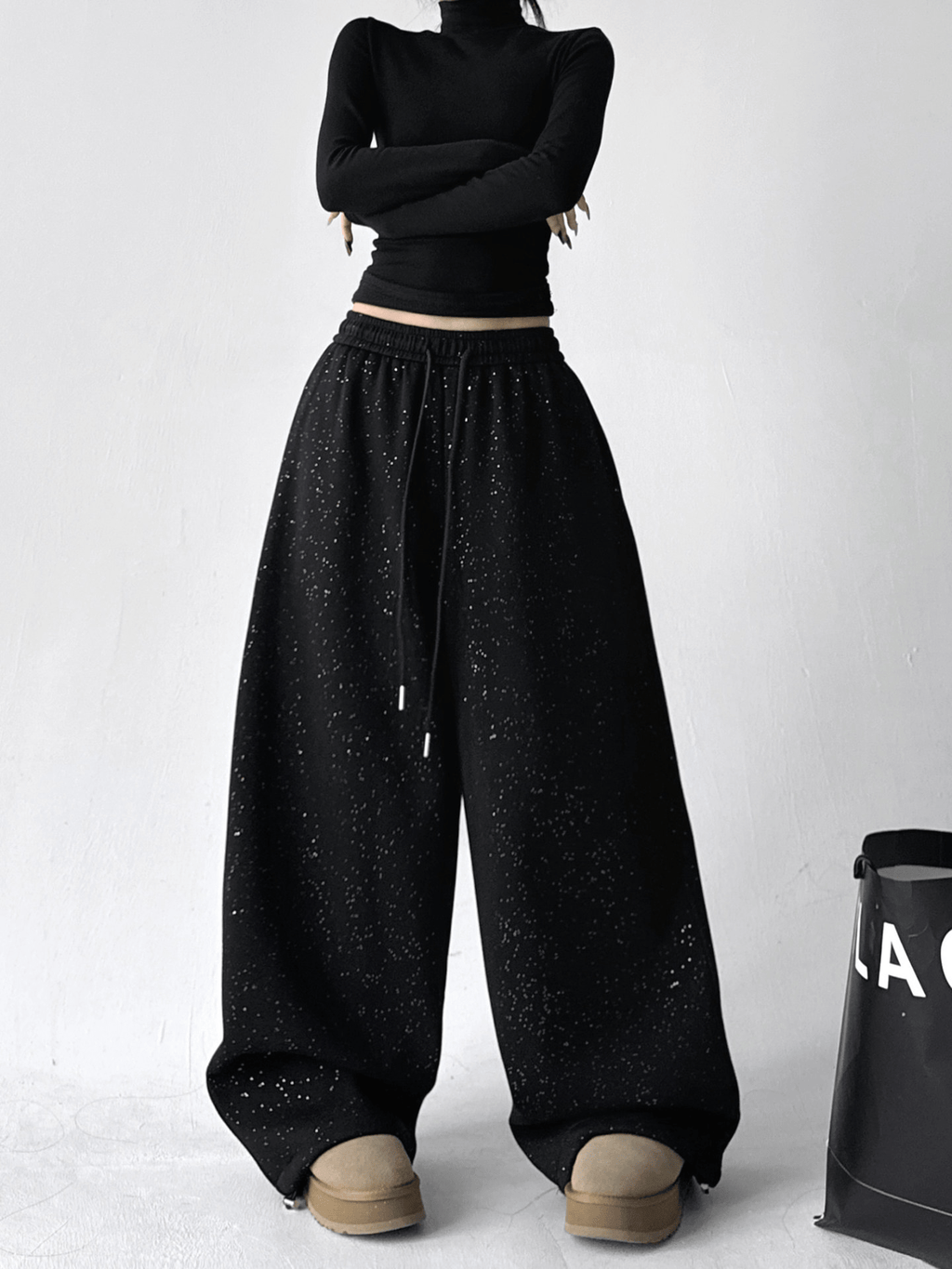 Sparkle Fleece Wide - Leg Pants - COPPING THREADS - CT Select