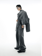 Spine Stud Embroidered Wide - Leg Washed Jeans - COPPING THREADS - ArguE CulturE