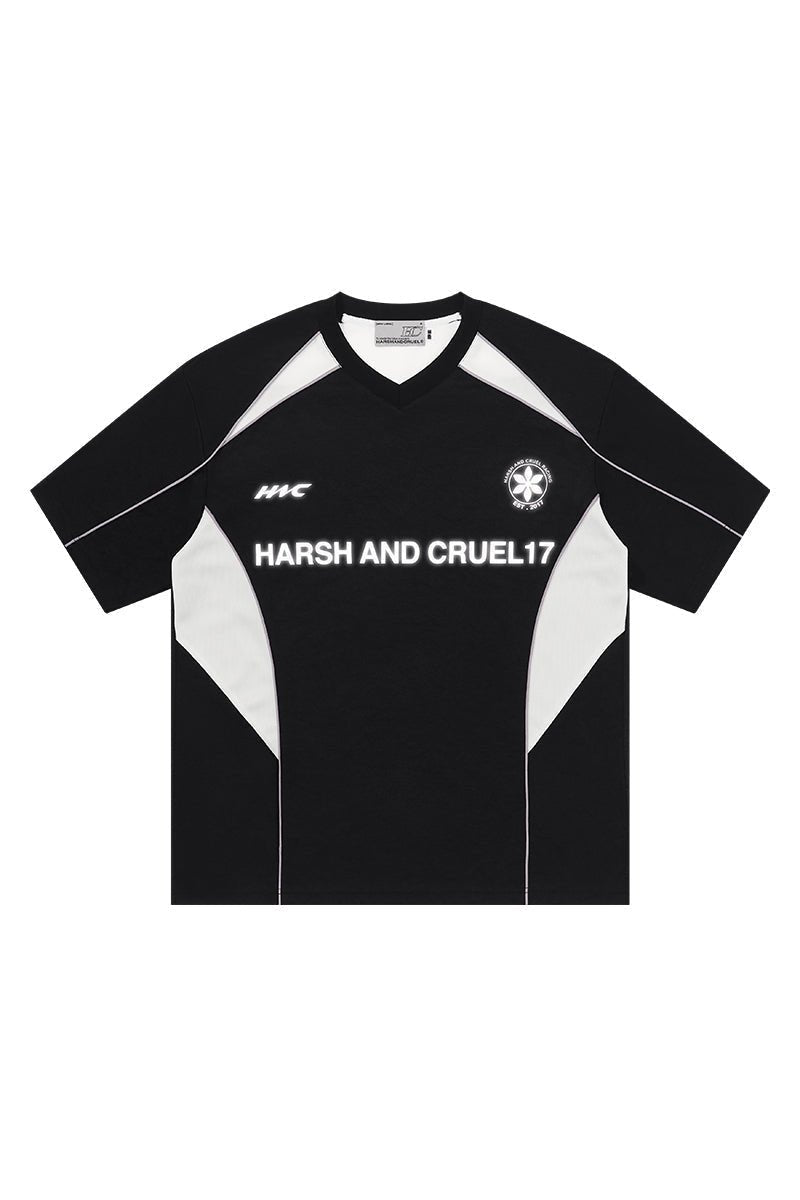 Spliced Jersey Logo Tee - COPPING THREADS - Harsh and Cruel