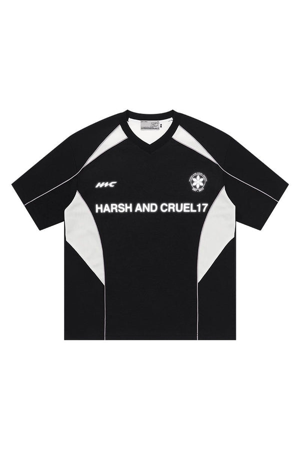 Spliced Jersey Logo Tee - COPPING THREADS - Harsh and Cruel