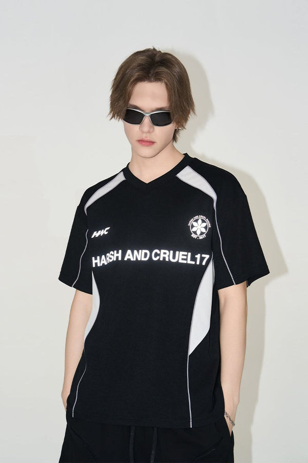 Spliced Jersey Logo Tee - COPPING THREADS - Harsh and Cruel