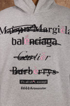 Spoof Brand Letter Print Hoodie - COPPING THREADS - ARTMONSTER