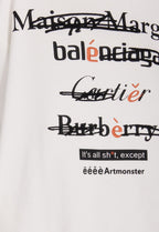 Spoof Brand Letter Print Hoodie - COPPING THREADS - ARTMONSTER