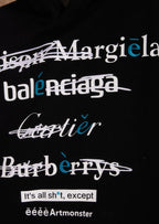 Spoof Brand Letter Print Hoodie - COPPING THREADS - ARTMONSTER