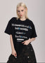 Spoof Brand Letter Print Short Sleeve Tee - COPPING THREADS - ARTMONSTER